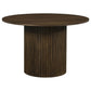 Hamlyn 43-inch Round Wood Dining Room Table Walnut