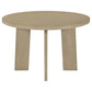 Strouse 5-piece Dining Set Cream and Natural Oak