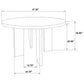 Strouse 5-piece Dining Set Cream and Walnut