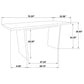 Decker 7-piece 70-inch Rectangular Counter Height Dining Set Black and Natural Oak