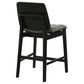 Redbridge Velvet Upholstered Counter Chair Grey and Black (Set of 2)