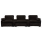 Collins 5-Piece Power Reclining Home Theater Seating Chocolate Brown