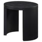 Sweeney 24-inch Round Wood Occasional Side End Table Black