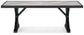 Beachcroft RECT Dining Table w/UMB OPT
