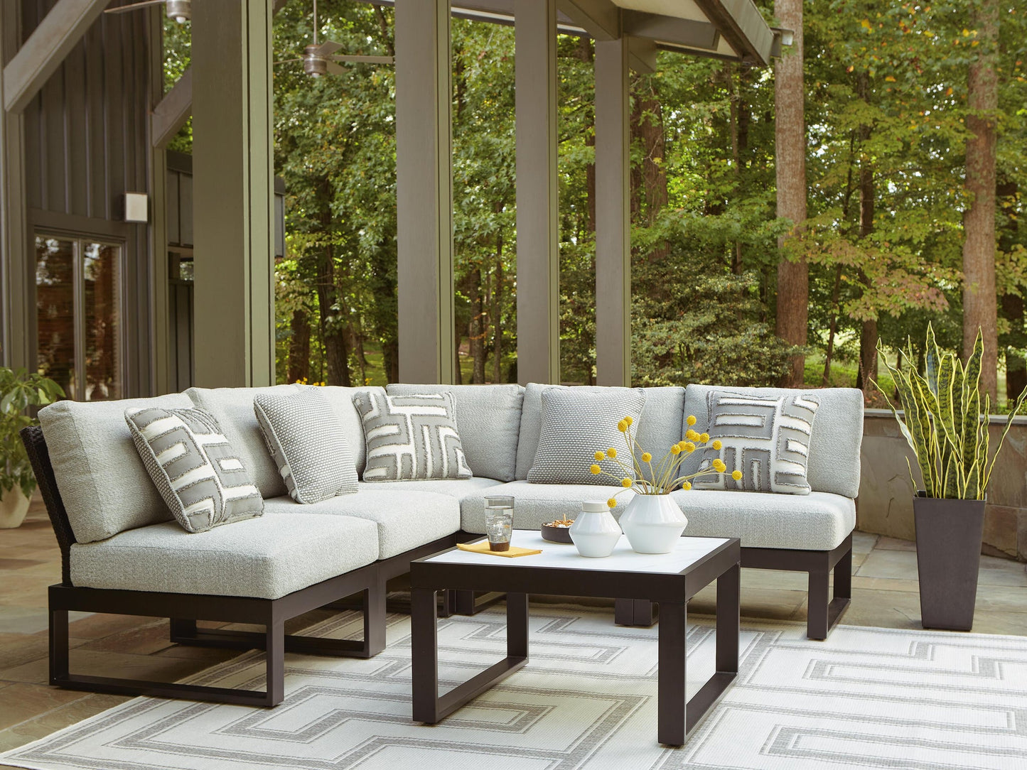 Ashley Express - Beachloft 5-Piece Outdoor Sectional