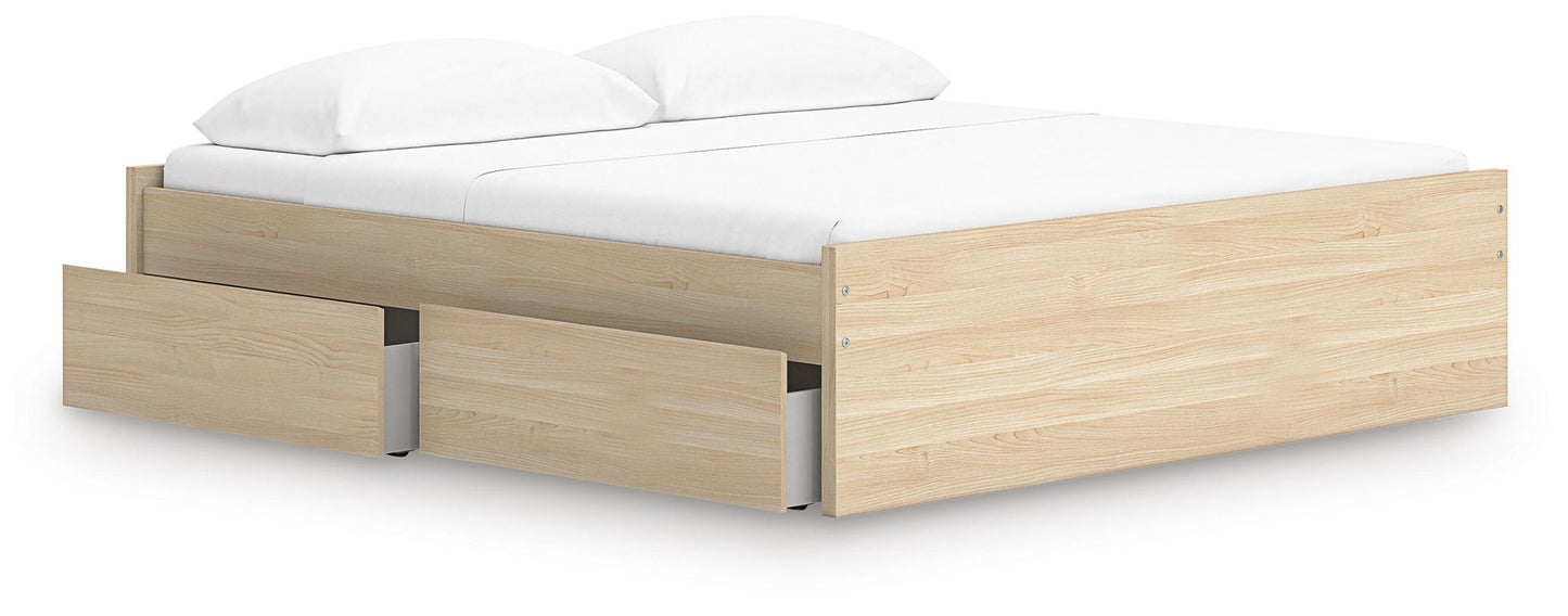Ashley Express - Onita King Platform Bed with 1 Side Storage