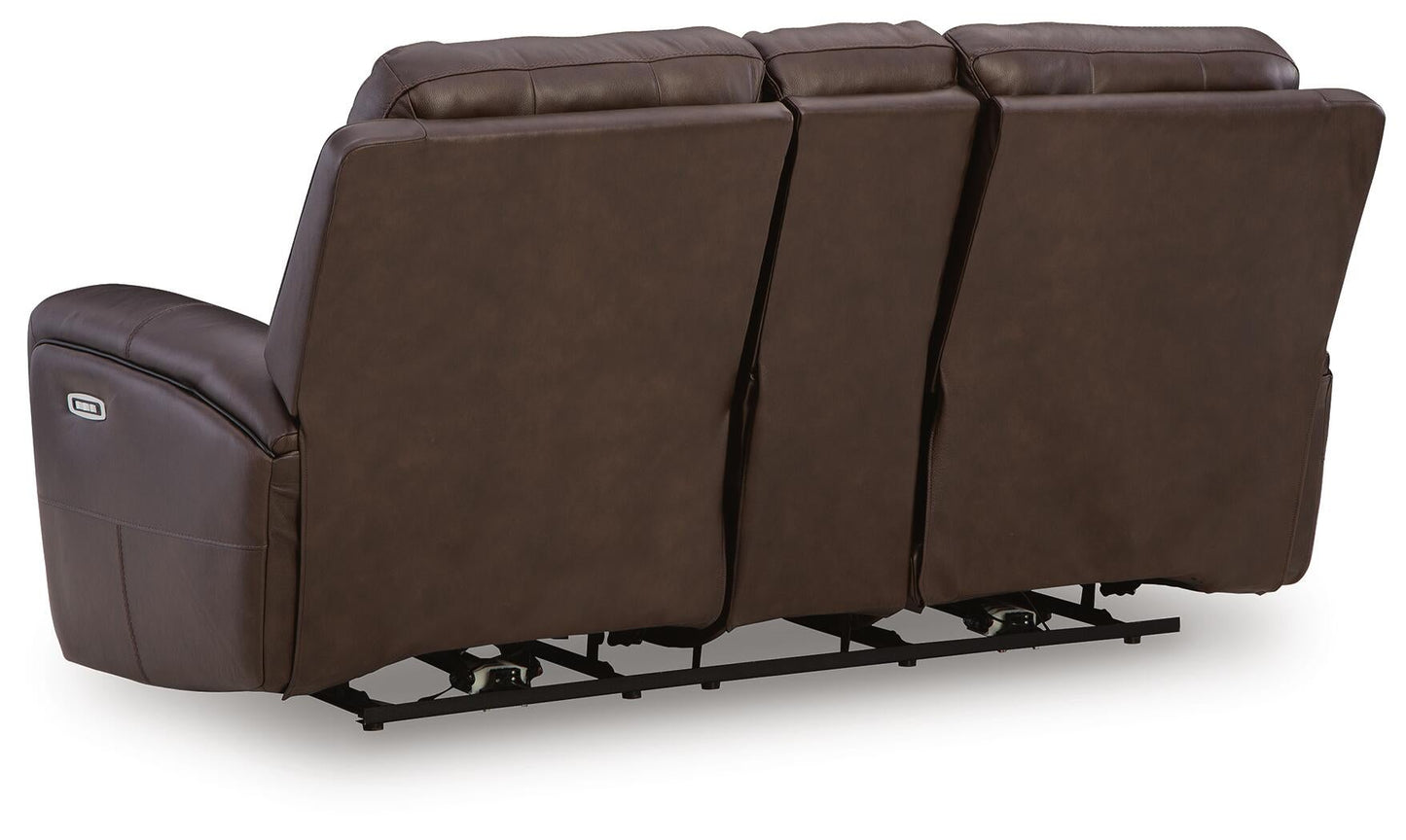 Gravier PWR REC Loveseat/CON/ADJ HDRST