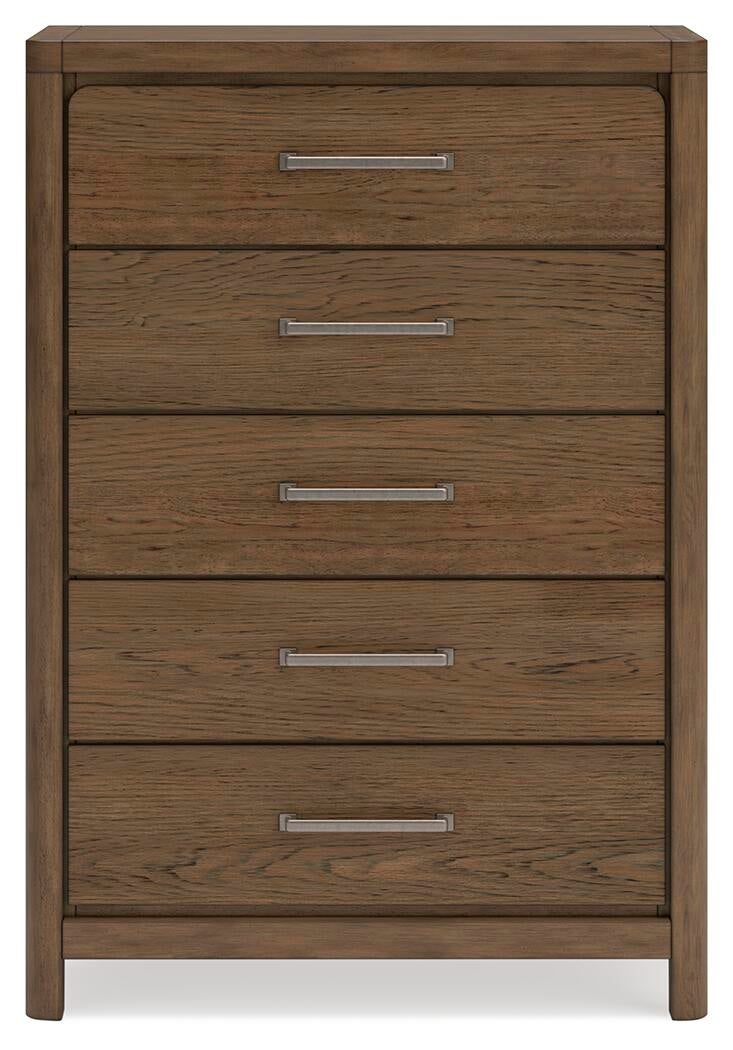 Cabalynn King Panel Bed with Storage with Mirrored Dresser, Chest and Nightstand