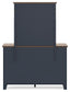 Landocken Twin Panel Bed, Dresser, Mirror and Nightstand