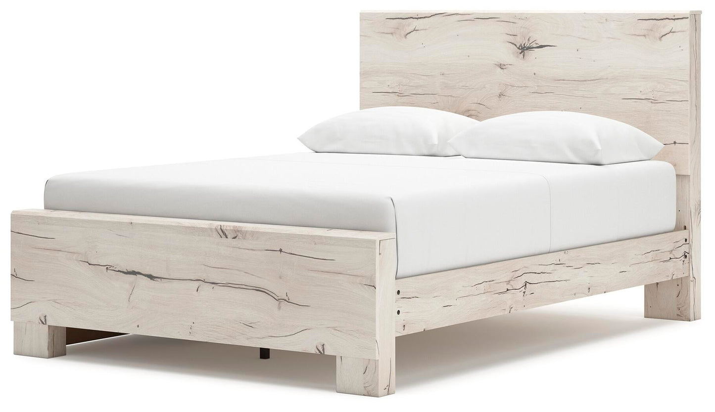 Lawroy Queen Panel Bed with Storage, Dresser, Mirror and Nightstand