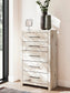 Lawroy King Panel Bed with Storage, Dresser, Mirror, Chest and Nightstand
