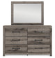 Graystorm Full Panel Storage Bed, Dresser, Mirror, Chest and Nightstand