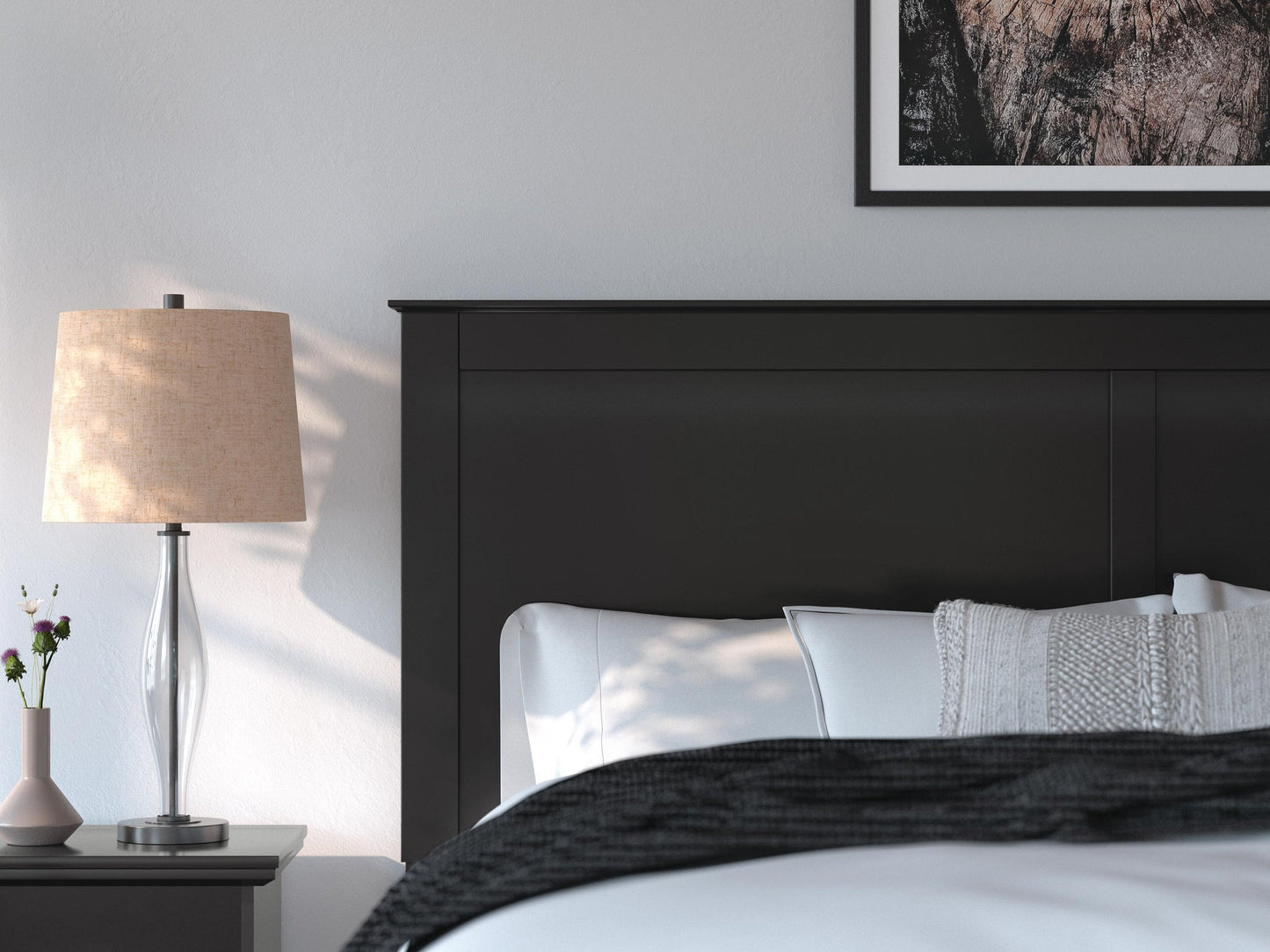 Maribel King Panel Bed, Dresser and Mirror