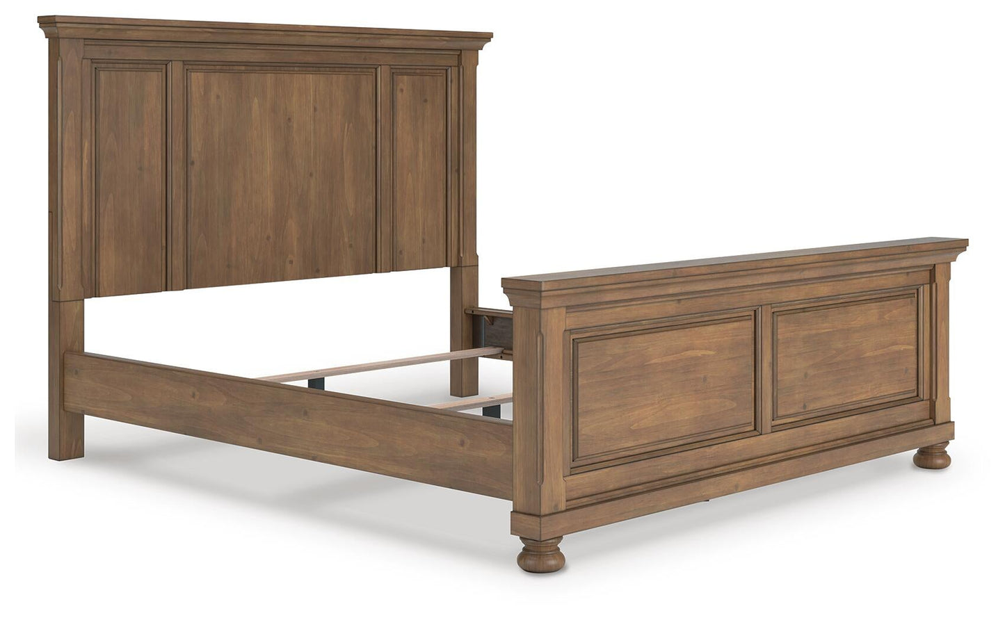 Feddinger California King Panel Bed with Mirrored Dresser, Chest and Nightstand
