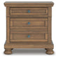Feddinger King Storage Sleigh Bed with Mirrored Dresser, Chest and Nightstand