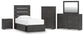 Hollivern Twin Panel Storage Bed, Dresser, Mirror, Chest and Nightstand