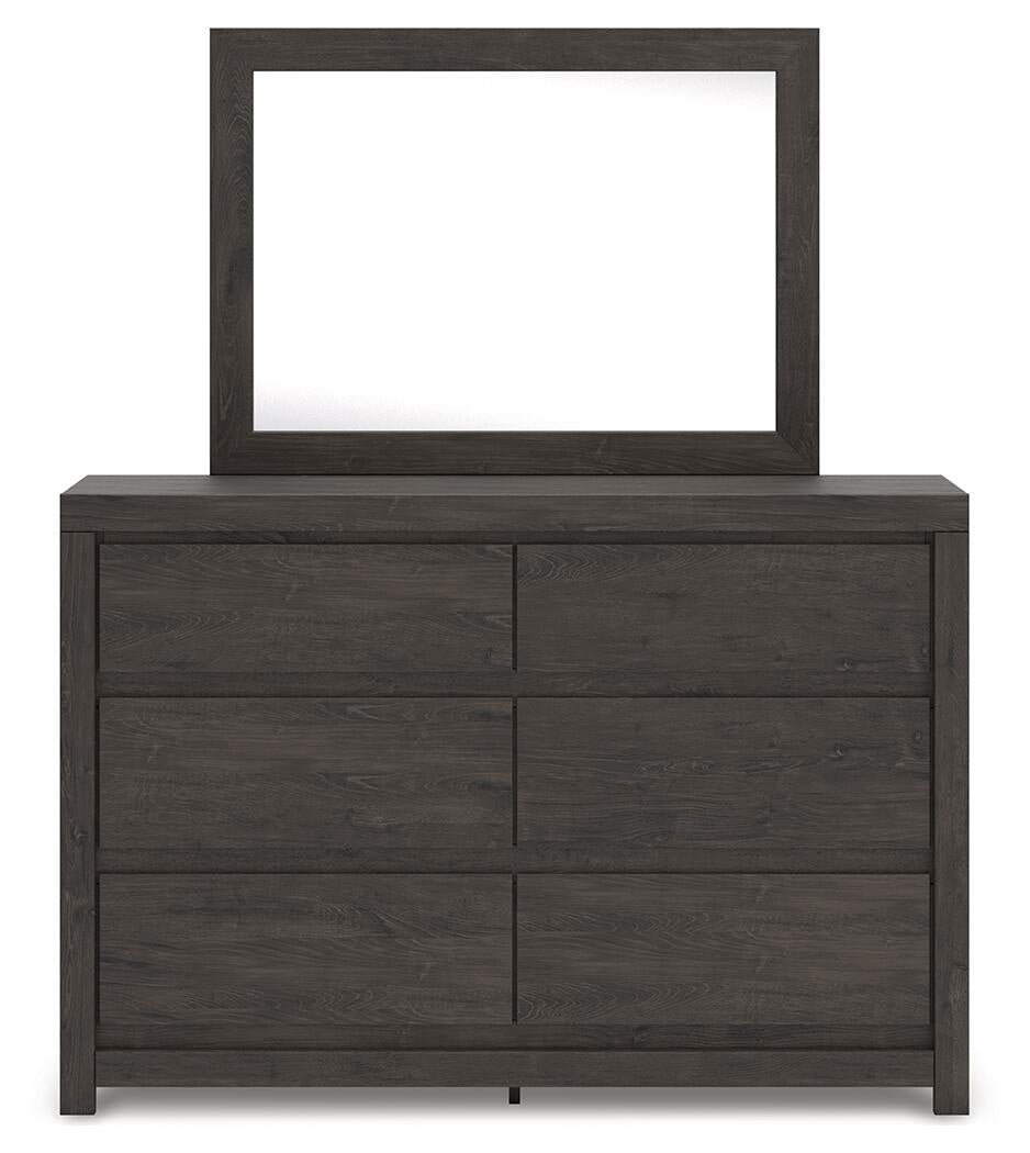 Fraluna Queen Panel Storage Bed, Dresser, Mirror, Chest and Nightstand