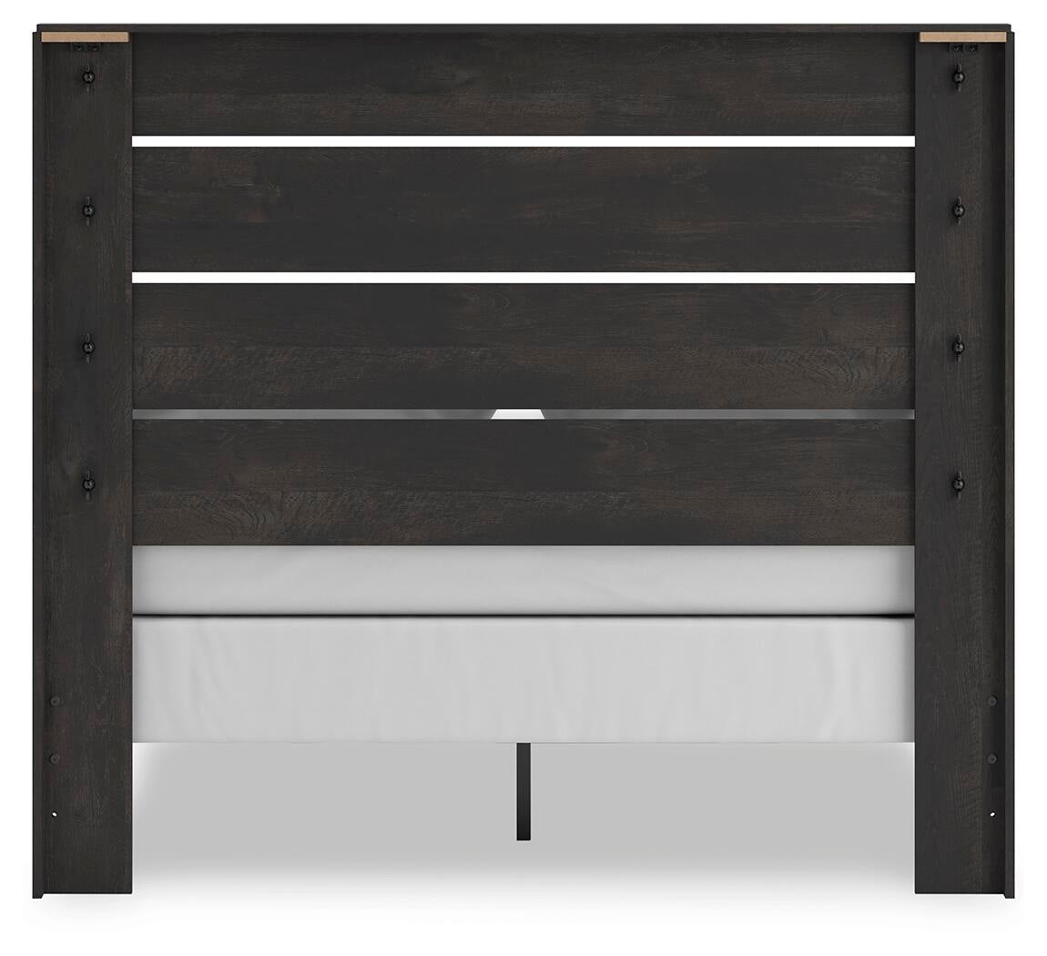 Hollivern Queen Panel Bed, Dresser and Mirror