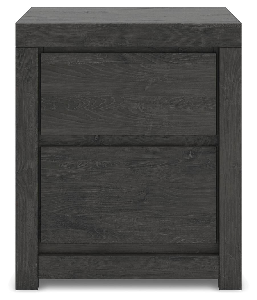 Fraluna King Panel Storage Bed, Dresser, Mirror, Chest and Nightstand
