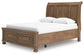 Feddinger Queen Storage Sleigh Bed with Mirrored Dresser, Chest and Nightstand