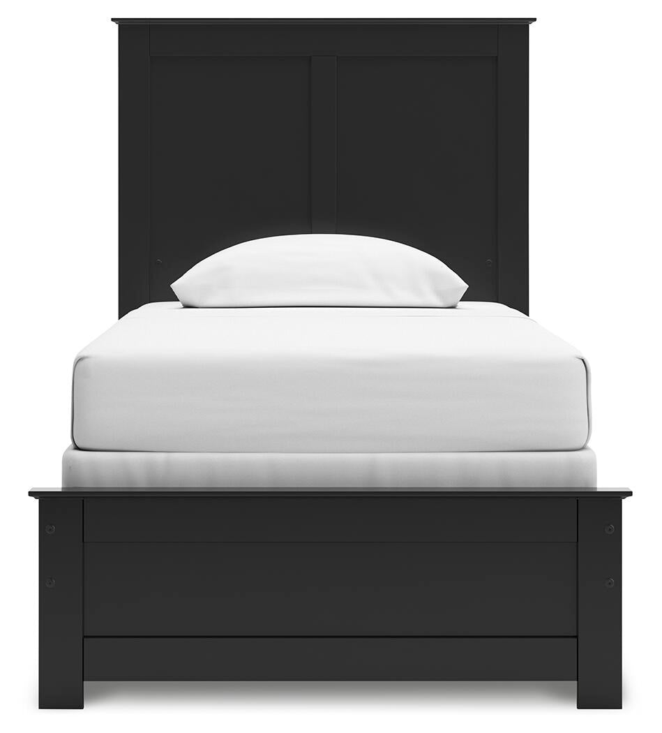 Maribel Twin Panel Bed, Dresser, Mirror and Nightstand