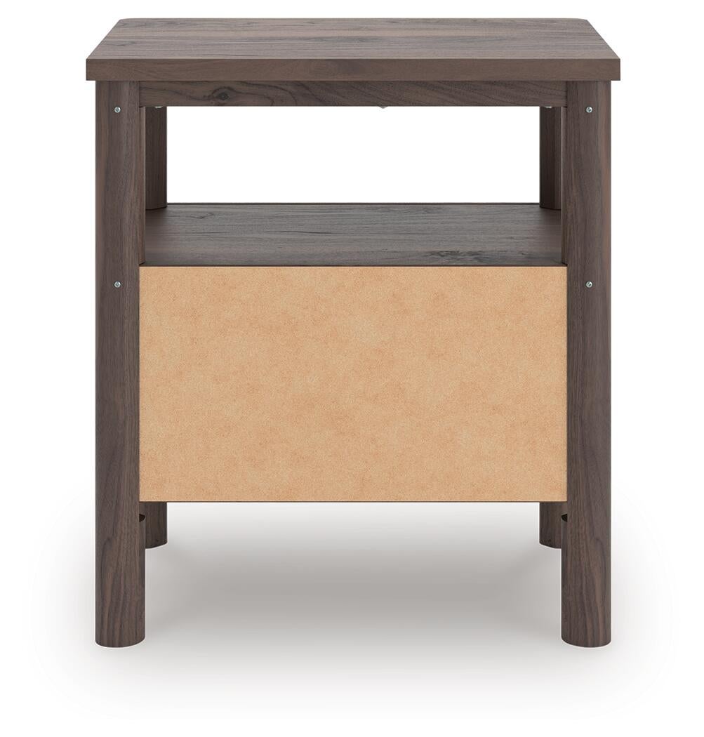 Pamytta Twin Upholstered Panel Platform Bed, Dresser, Mirror, Chest and Nightstand
