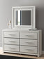 Zuraleus California King Upholstered Bed, Dresser, Mirror, Chest and Nightstand