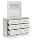 Zuraleus King Upholstered Panel Bed, Dresser, Mirror, Chest and Nightstand
