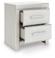 Zuraleus King Upholstered Panel Platform Storage Bed, Dresser, Mirror and Nightstand