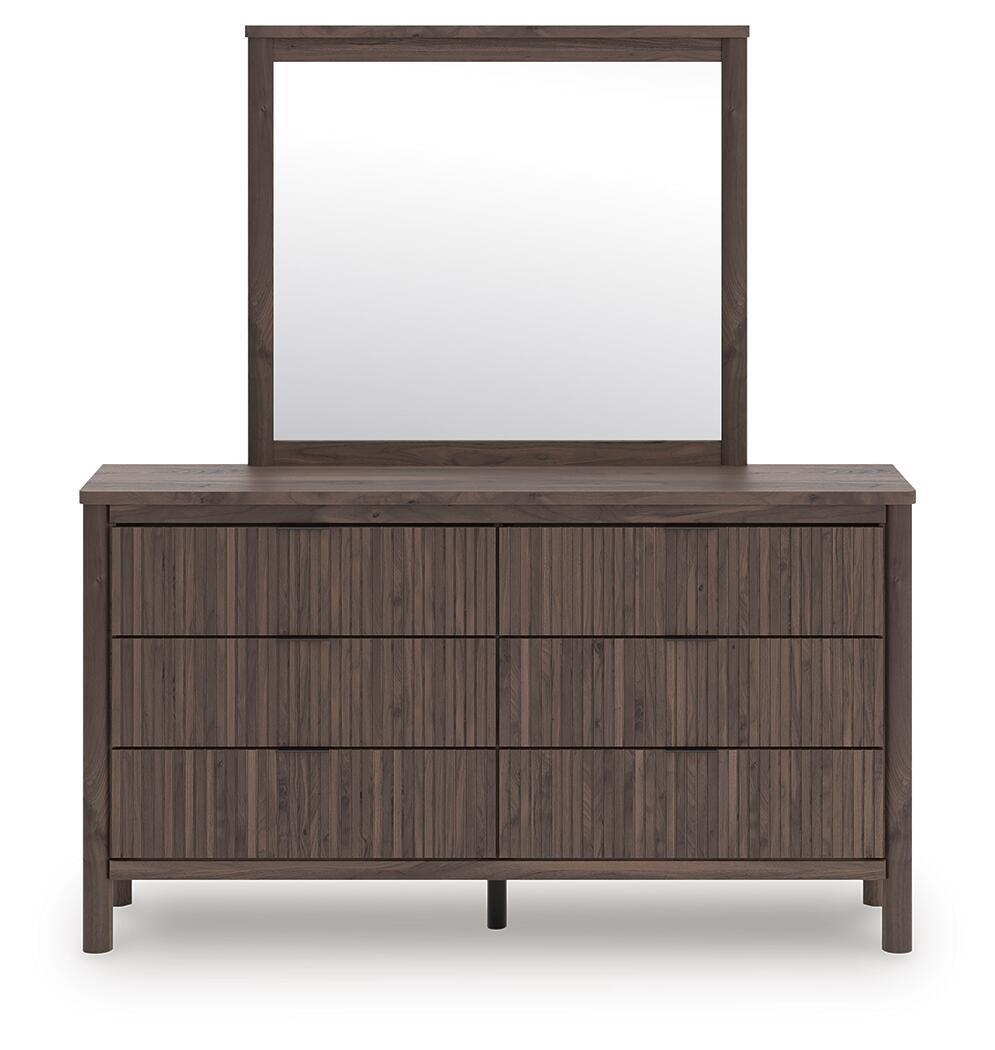 Pamytta Twin Panel Bed, Dresser and Mirror