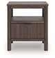 Pamytta Queen Upholstered Panel Platform Bed, Dresser, Mirror and Nightstand