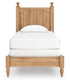 Aleaport Twin Panel Bed with Mirrored Dresser
