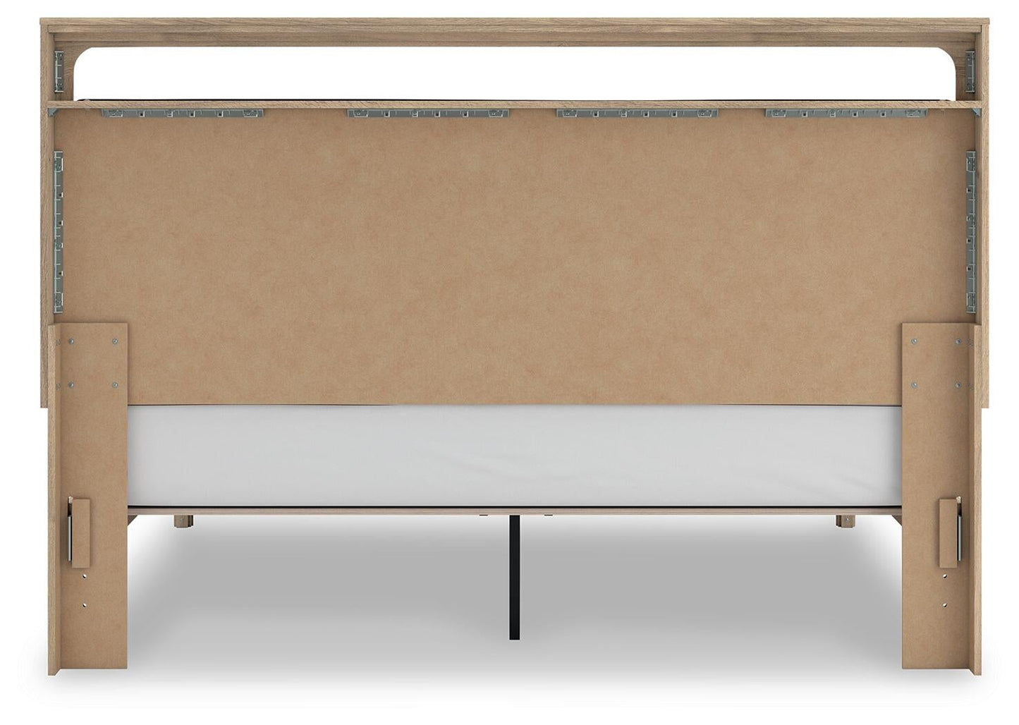 Kinlanni King Upholstered Platform Bed, Dresser and Mirror