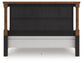 Rowlenstown California King Poster Bed with Mirrored Dresser