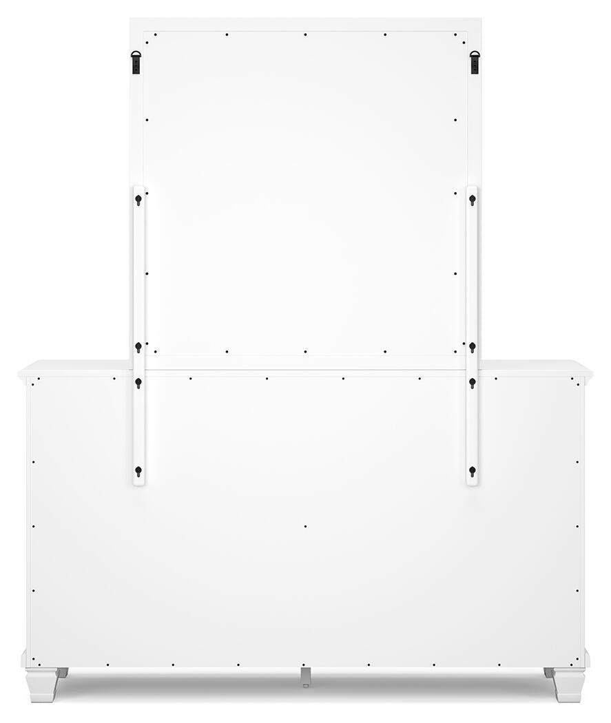Fortman Twin Panel Storage Bed, Dresser and Mirror