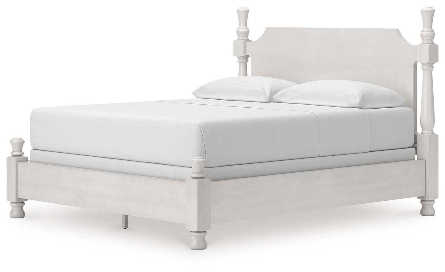 Rowlenstown California King Poster Bed, Dresser, Mirror and Nightstand