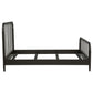 Rocco All Wood Water Pipe Open Frame Queen Bed Dark Bronze