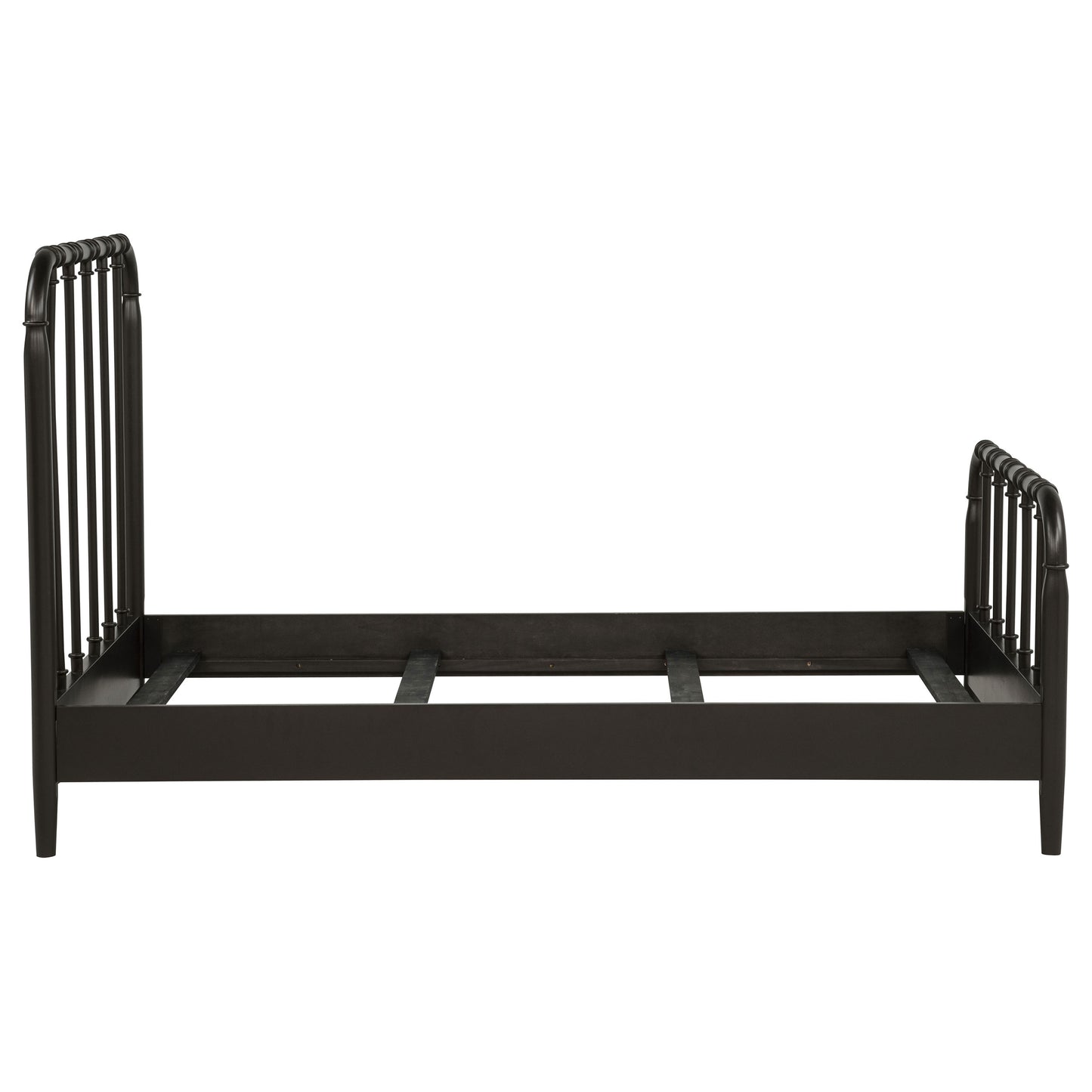 Rocco All Wood Water Pipe Open Frame Twin Bed Dark Bronze