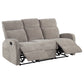 Hamilton 2-piece Chenille Manual Reclining Sofa Set Sand