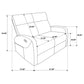 Hamilton Chenille Upholstered Manual Reclining Loveseat Sand