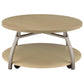 Dacre 2-piece Round Coffee and End Table Set Greige
