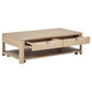 Marcelo 2-piece Coffee Table Set with Storage Light Elm