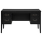 Graham 54-inch 4-drawer Double Pedestal Lift Top Computer Desk Black