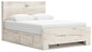 Lawroy Queen Panel Bed with Storage, Dresser, Mirror, Chest and Nightstand