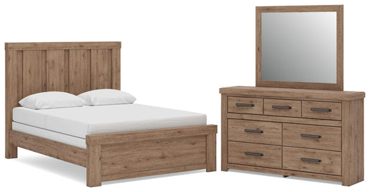 Garistyn Queen Panel Bed, Dresser and Mirror