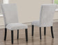 Artemis 5 Piece 70″ Rectangular Gray Marble Table, Black Finish with 4 Gray Chenille Chairs