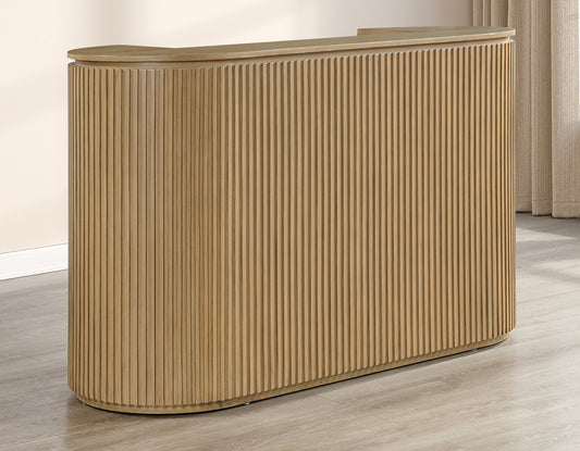 Colvin Reeded Bar, Toffee Finish