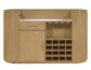 Colvin Reeded Bar, Toffee Finish