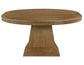 Vaughn 5-Piece Dining Set with Annie Barrel Chocolate Velvet Chairs
