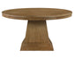 Vaughn 5-Piece Dining Set with Annie Barrel Chocolate Velvet Chairs